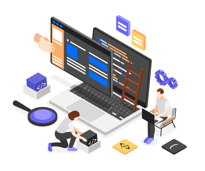 2112.i301.031.S.m004.c13.UI and UX designers concepts isometric composition