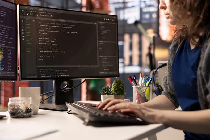 professional-software-developer-types-code-laptop-sleek-workspace